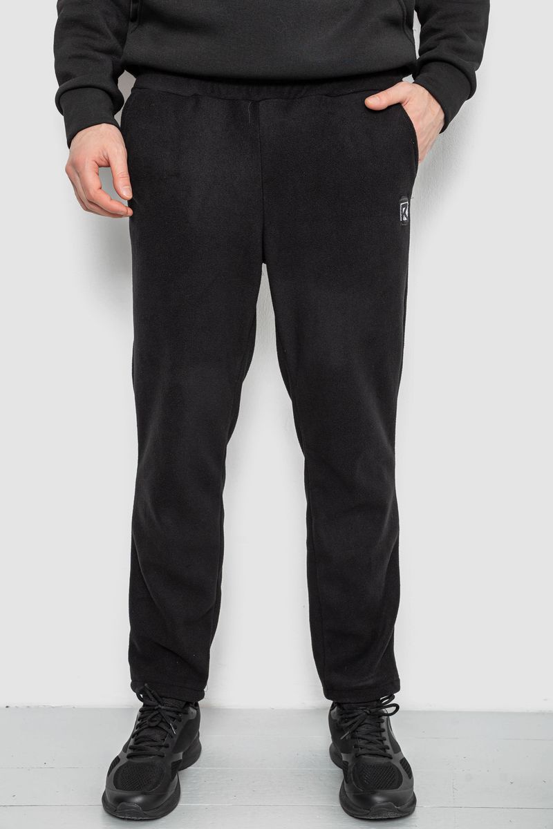 Спортивные штаны мужские однотонные на поларфлисе