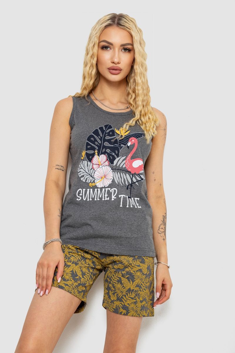 Пижама женская с принтом