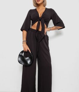 Костюм женский, цвет черный, 258R270