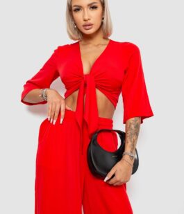 Костюм женский, цвет красный, 258R270