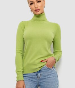 Гольф женский однотонный, цвет фисташковый, 204R921