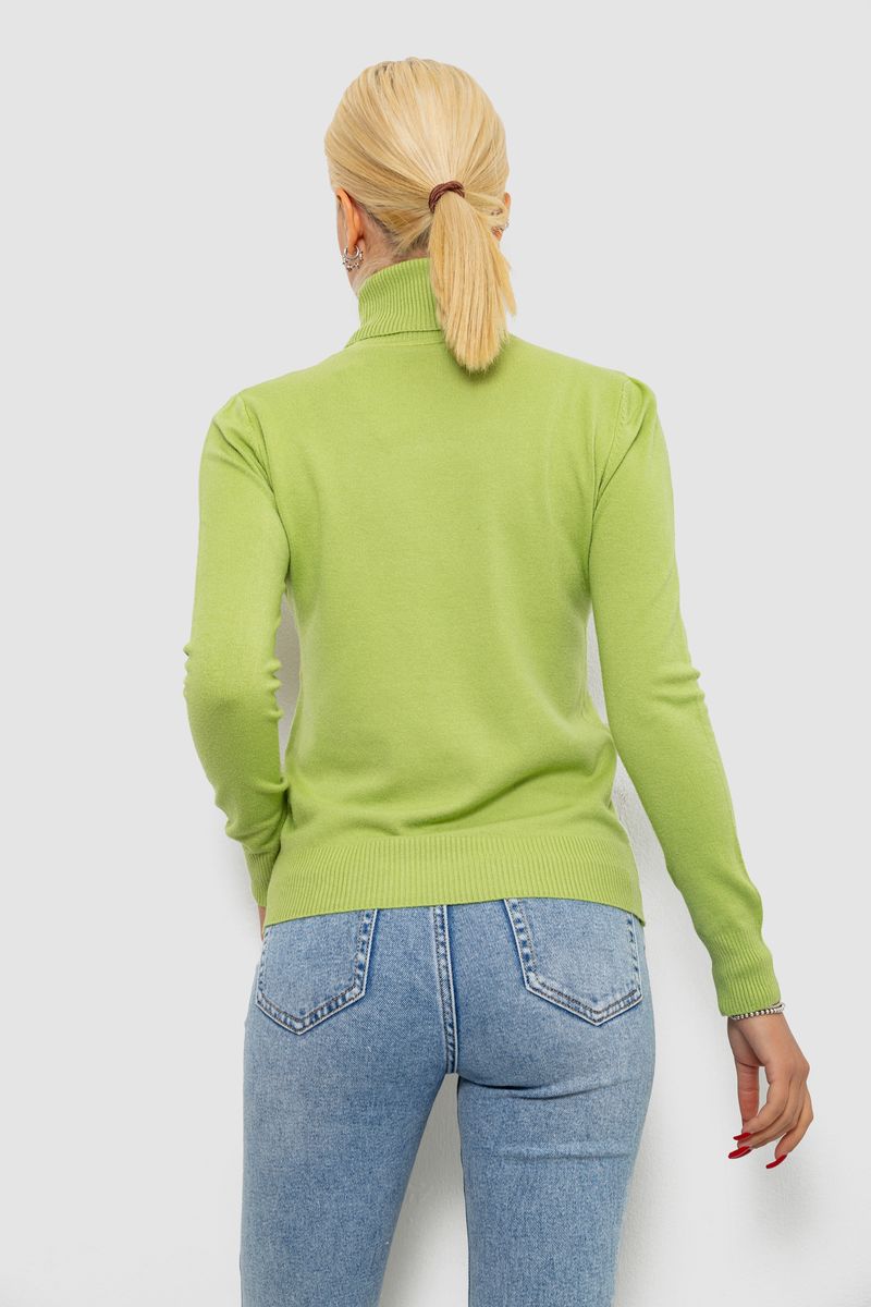 Гольф женский однотонный, цвет фисташковый, 204R921 — изображение 4