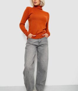 Гольф женский однотонный, цвет терракотовый, 204R921