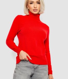 Гольф женский однотонный, цвет красный, 204R921