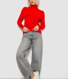 Гольф женский однотонный, цвет красный, 204R921