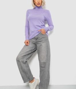 Гольф женский однотонный, цвет сиреневый, 204R921