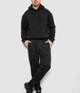 Спортивные штаны мужские, цвет черный, 244R434