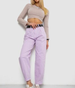 Джинсы женские баллоны, цвет сиреневый, 250R00276