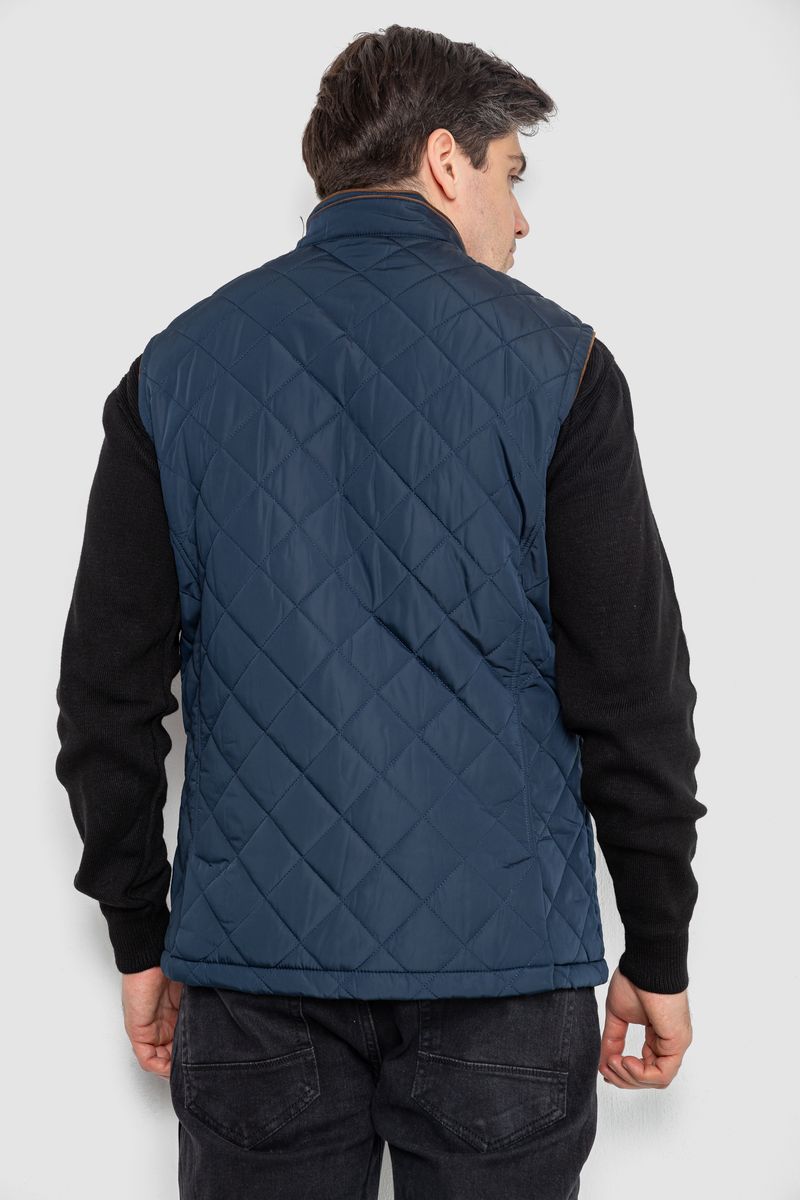 Жилетка мужская демисезонная, цвет темно-синий, 244RM5 — изображение 4