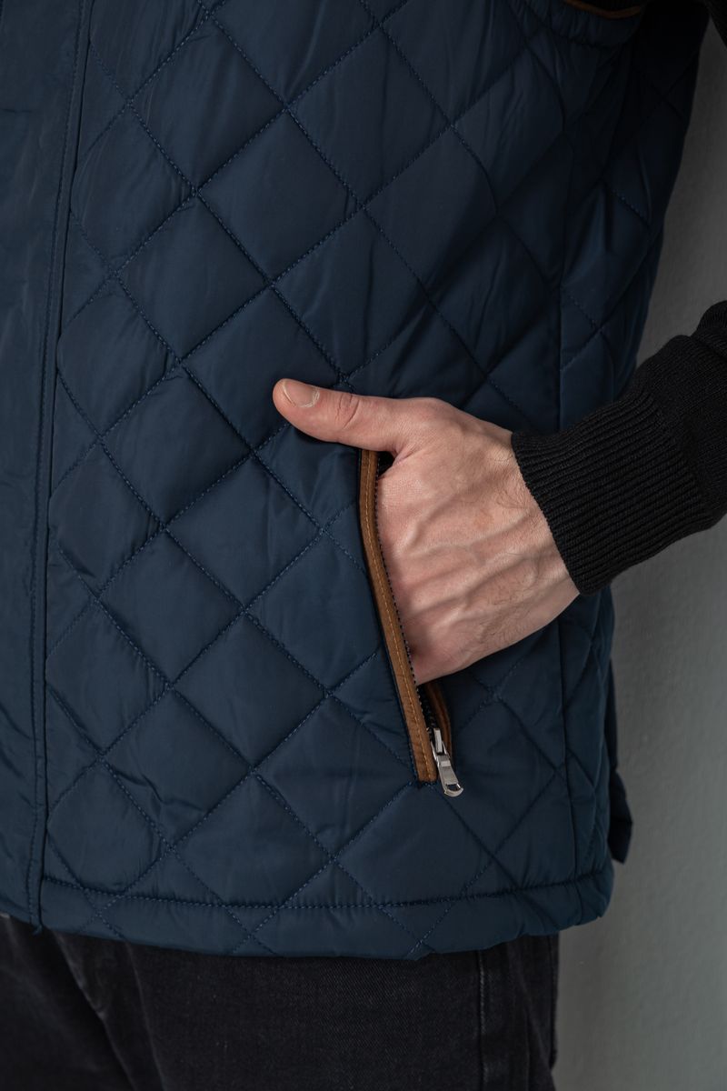 Жилетка мужская демисезонная, цвет темно-синий, 244RM5 — изображение 6