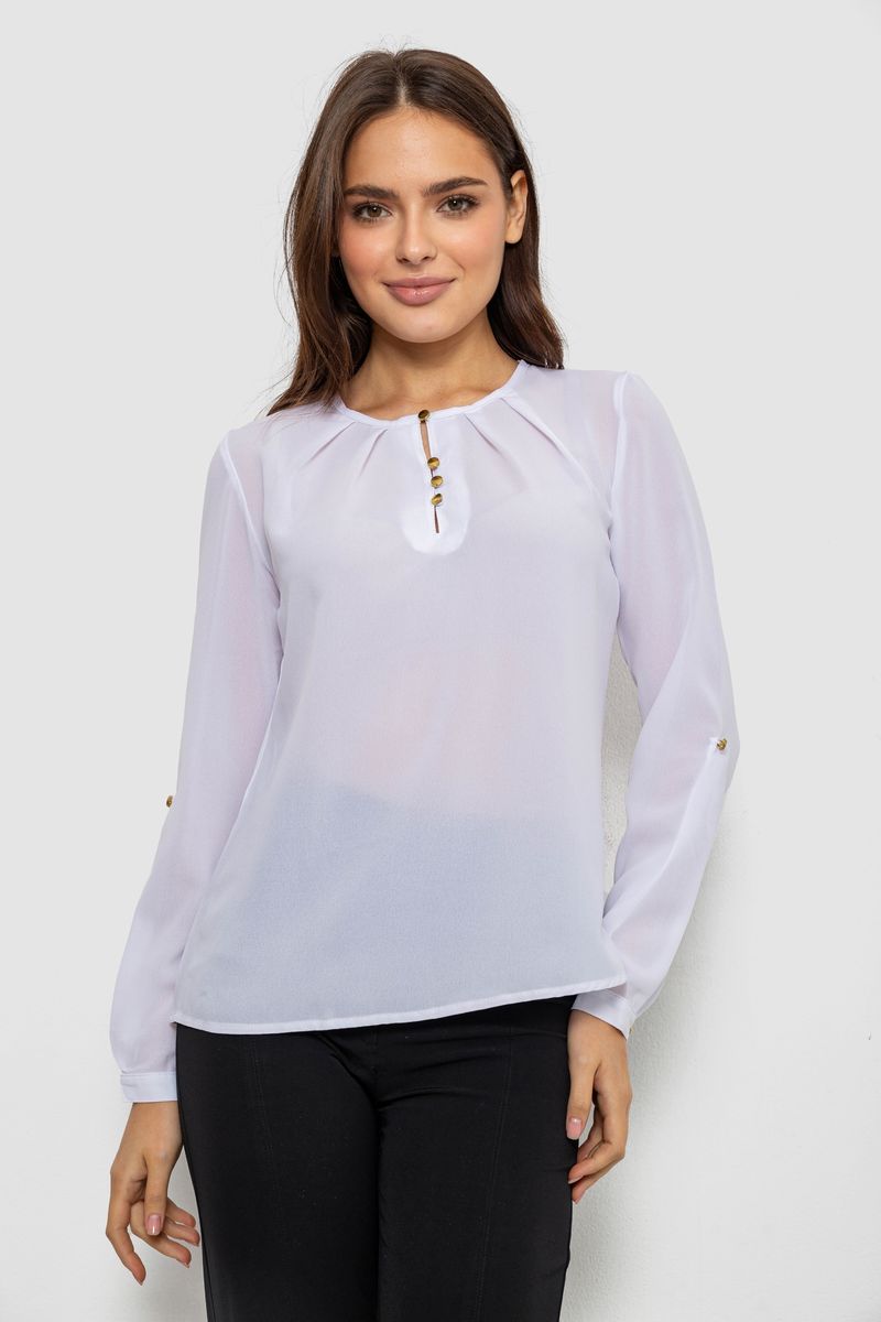 Блуза однотонная