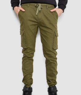Штаны мужские карго, цвет хаки, 243R8075
