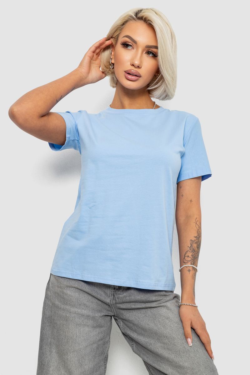 Футболка женская однотонная