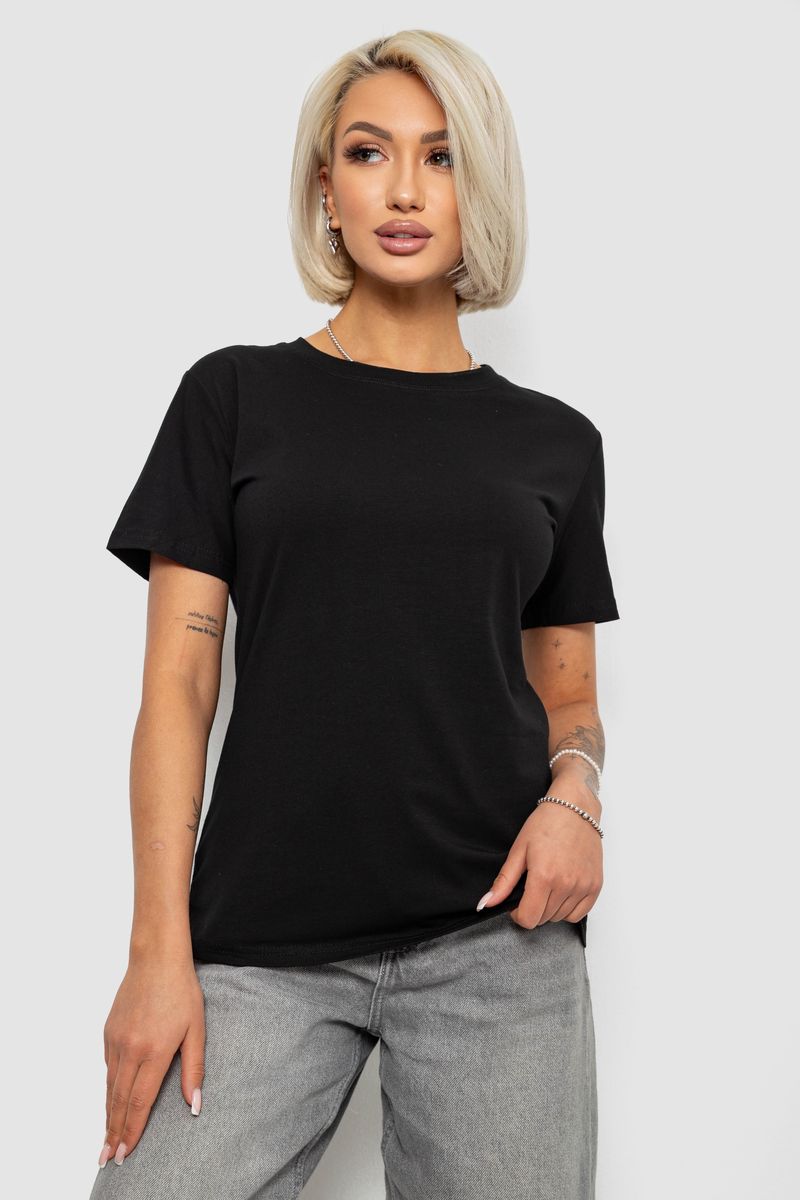 Футболка женская однотонная