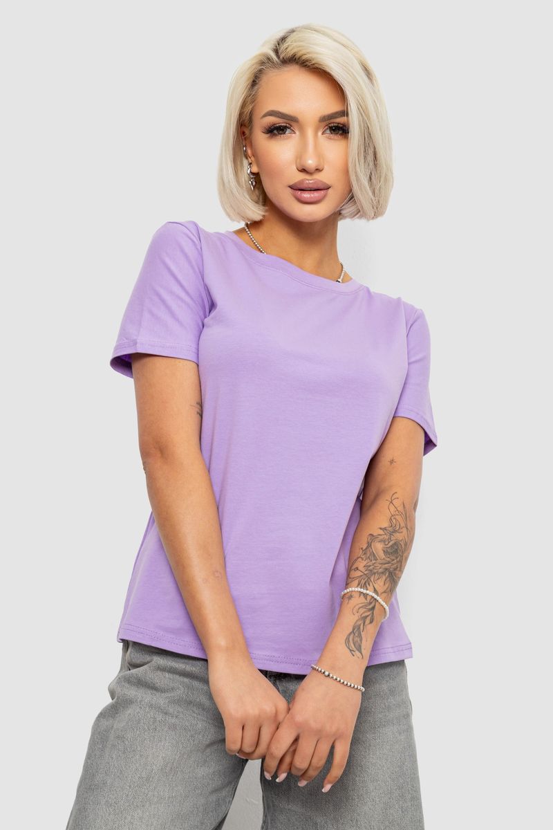 Футболка женская однотонная