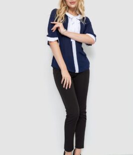 Блуза женская, цвет сине-белый, 172R11-1