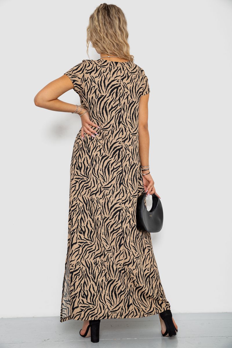 Платье жатка, цвет бежевый, 102R5262 — изображение 4