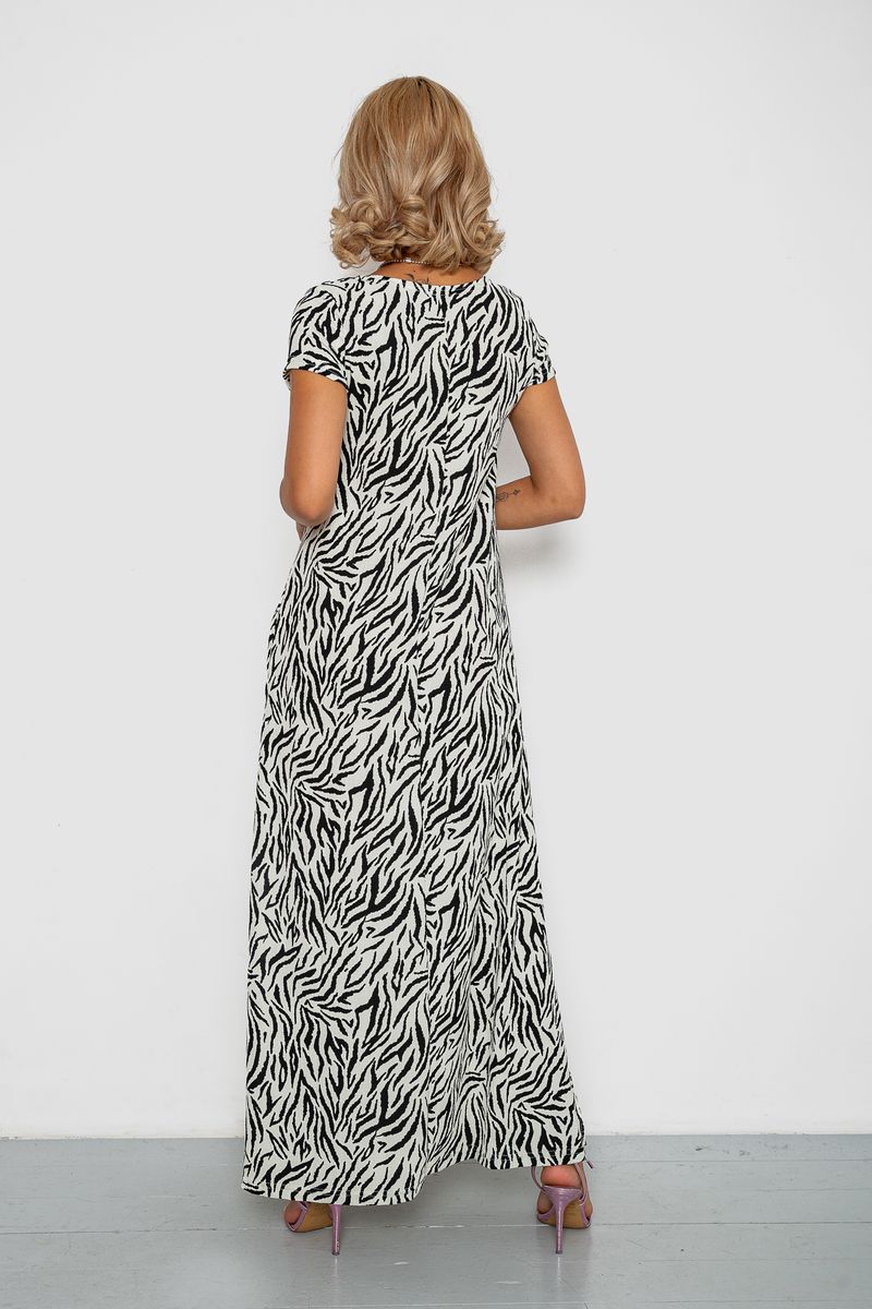 Платье жатка, цвет молочный, 102R5262 — изображение 4