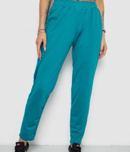 Штаны женские, цвет изумрудный, 238R318
