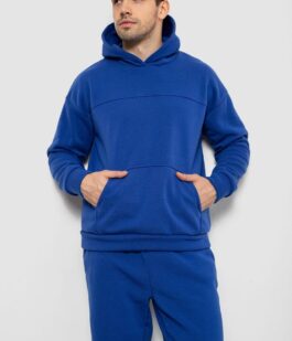 Спортивный костюм мужской на флисе, цвет синий, 238R029