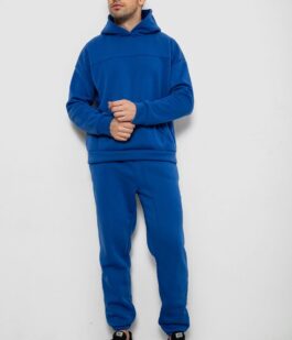 Спортивный костюм мужской на флисе, цвет электрик, 238R029