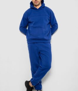 Спортивный костюм мужской на флисе, цвет синий, 238R029