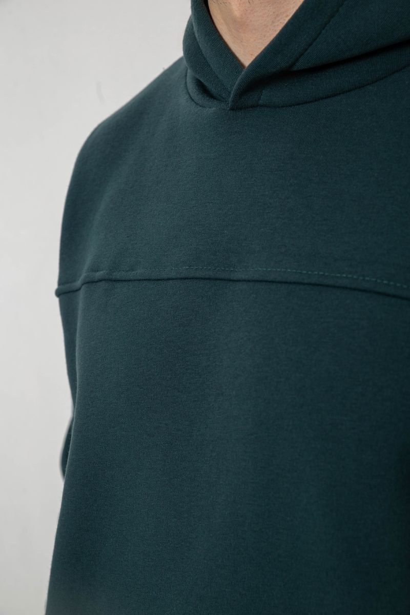 Спортивный костюм мужской на флисе, цвет зеленый, 238R029 — изображение 5