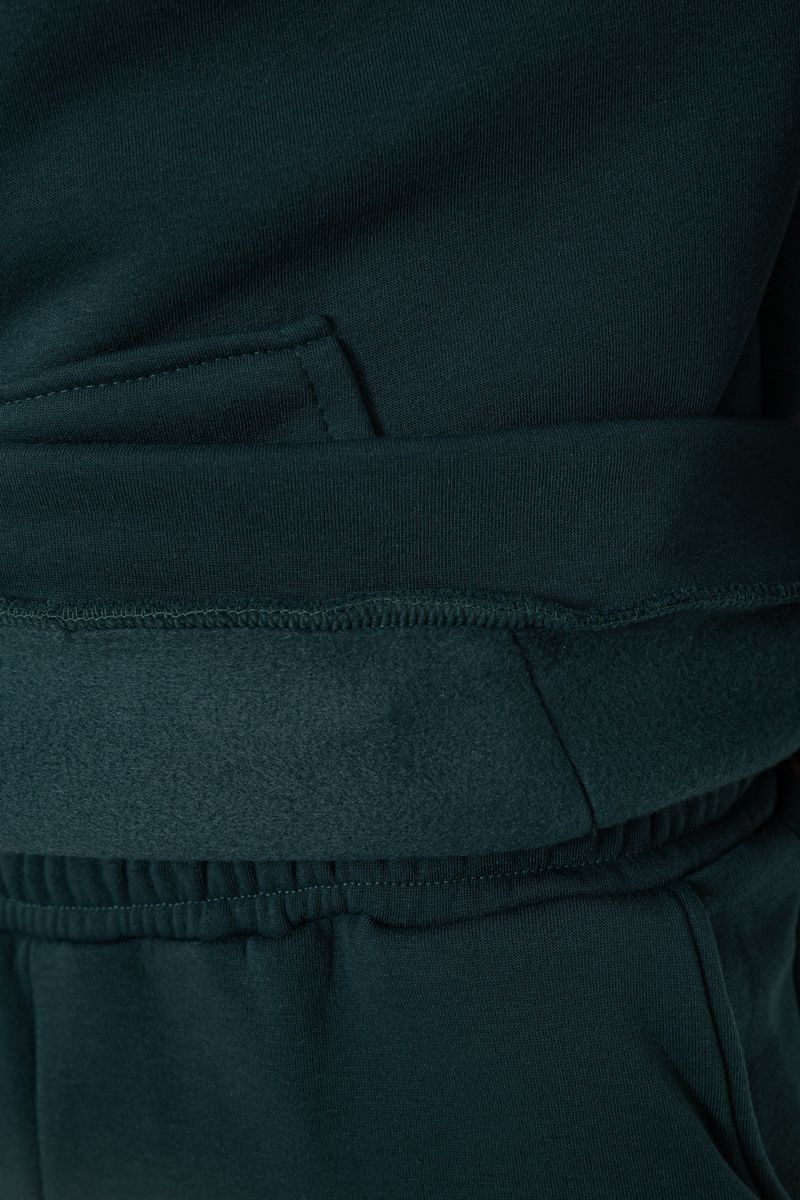 Спортивный костюм мужской на флисе, цвет зеленый, 238R029 — изображение 6