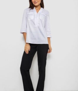 Блуза однотонная, цвет белый, 230R96-1