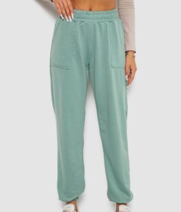 Спортивные штаны женские, цвет оливковый, 238R347-1