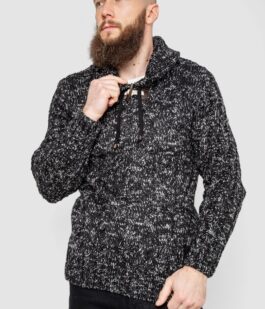 Свитер мужской, цвет черно-серый, 214R10303