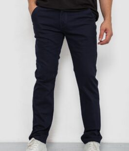Брюки мужские классические стрейч, цвет темно-синий, 244RF802