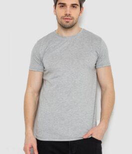 Футболка мужская однотонная базовая, цвет светло-серый, 244R2408