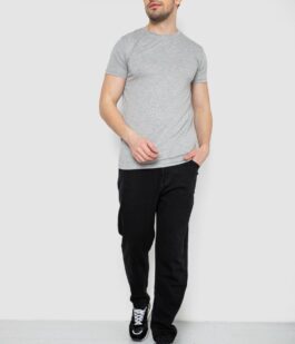 Футболка мужская однотонная базовая, цвет светло-серый, 244R2408