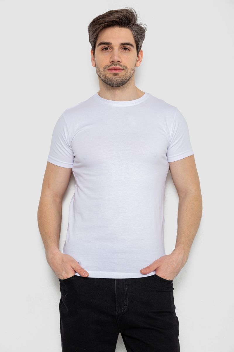Футболка мужская однотонная базовая
