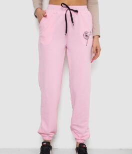 Спортивные штаны женские, цвет розовый, 238R121