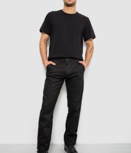 Брюки мужские классические, цвет черный, 243RY352