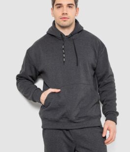 Спорт костюм мужской на флисе, цвет темно-серый, 190R235