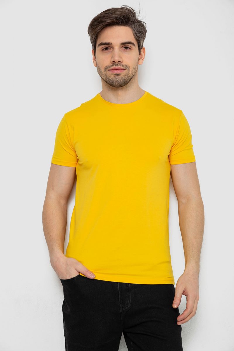 Футболка мужская однотонная базовая