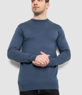 Свитер мужской однотонный, цвет синий, 161R1770-1