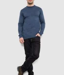 Свитер мужской однотонный, цвет синий, 161R1770-1