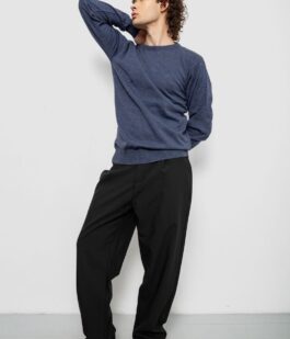 Свитер мужской однотонный, цвет сине-серый, 161R1770-1