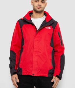 Ветровка мужская с принтом 244R2512, цвет Красный