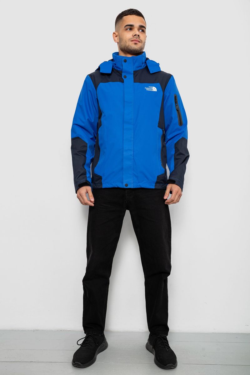 Ветровка мужская с принтом 244R2512, цвет Синий — изображение 4