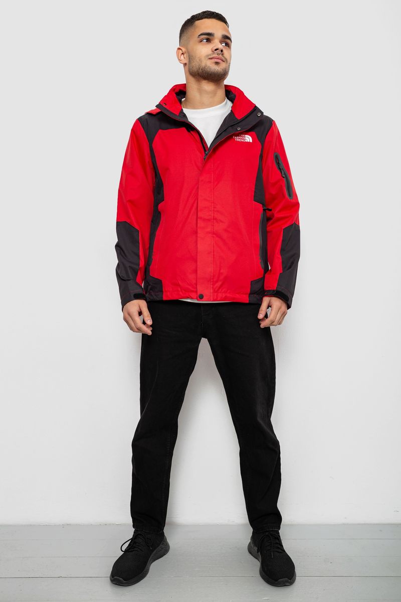 Ветровка мужская с принтом 244R2512, цвет Красный — изображение 3