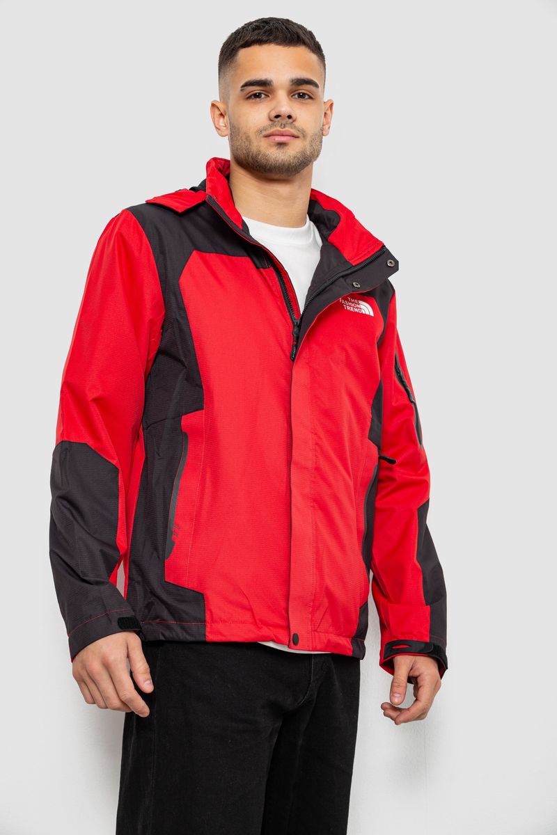 Ветровка мужская с принтом 244R2512, цвет Красный — изображение 4