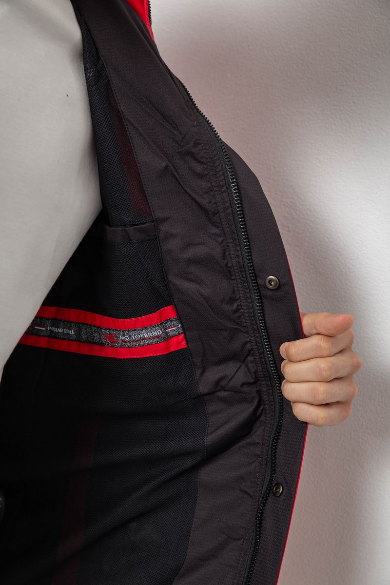 Ветровка мужская с принтом 244R2512, цвет Красный — изображение 7