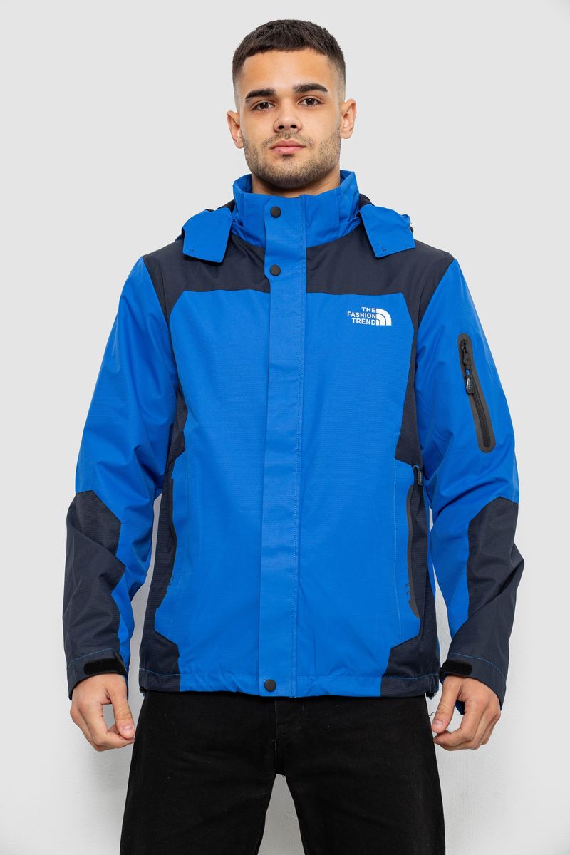 Ветровка мужская с принтом 244R2512, цвет Синий — изображение 3