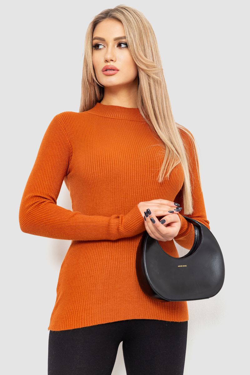 Водолазка женская в рубчик