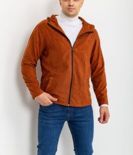 Ветровка  мужская на молнии, цвет терракотовый, 131R3009